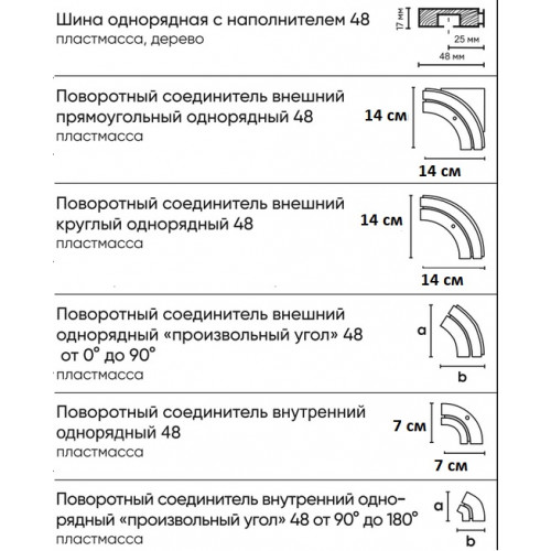 Пластиковый карниз усиленный с наполнителем 