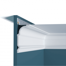 Карниз потолочный P192 Perfect Plus 145*65*2000 ударопрочный, белый