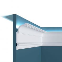 Карниз потолочный P192 Perfect Plus 145*65*2000 ударопрочный, белый