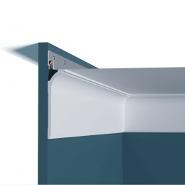 Плинтус потолочный P209 Perfect Plus 130*33*2000 из ударопрочного полимера
