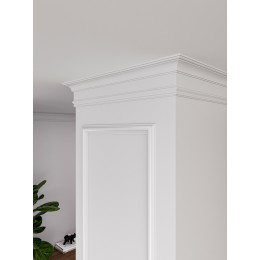 Карниз потолочный P234 Perfect Plus 12*5,2*2000 ударопрочный, белый