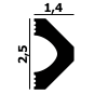 Молдинг - добор P134 для стеновой 3D панели Перфект Plus