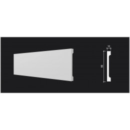 Плинтус Décor Dizayn DD738(2.4m) под покраску 8*1*240 см