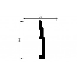 Плинтус Décor Dizayn DD704 под покраску 10*1,6*200 см