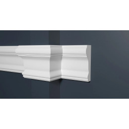 Молдинг для стены 147 A Décor-Dizayn 8,4*2,6*200 см, декоративный, белый под покраску