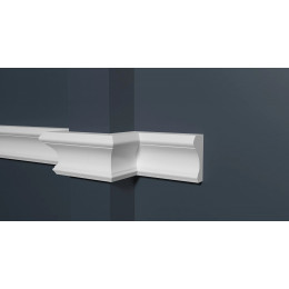 Молдинг для стены 151 A Décor-Dizayn 5*2,2*200 см, декоративный, белый под покраску