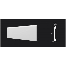 Плинтус Décor Dizayn DD736(2.4m) под покраску 8*1*240 см