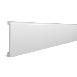Плинтус Décor Dizayn 706-115 окрашенный, белый, 8*1,3*240 см