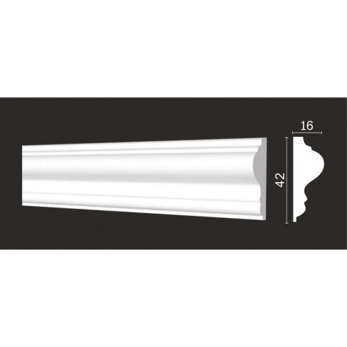Гибкий молдинг для стен DD301-E Décor Dizayn, 4,2*1,6*200 см