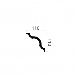 Плинтус из пенопласта A NMC 11*11*200 см