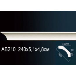 Гибкий карниз Перфект AB210F полиуретан