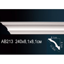 Гибкий карниз Перфект AB213F полиуретан