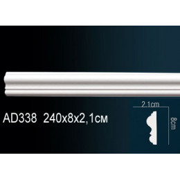 Гибкий декоративный молдинг AD338F Перфект