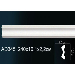 Гибкий декоративный молдинг AD345F Перфект