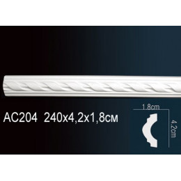 Гибкий молдинг для стен AC204F Перфект декоративный