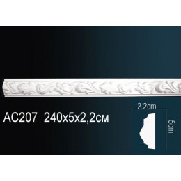 Гибкий молдинг для стен AC207F Перфект полиуретановый