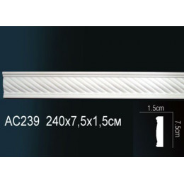 Гибкий молдинг для стен AC239F Перфект полиуретановый
