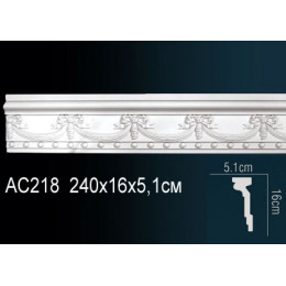Молдинг из полиуретана Перфект AC218 (Ш*Т*Д) 16.4*5.2*240