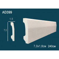 Плинтус напольный AD399 из полиуретана 7*1,8*240 см Плинтус напольный AD399 из полиуретана 7*1,8*240 см